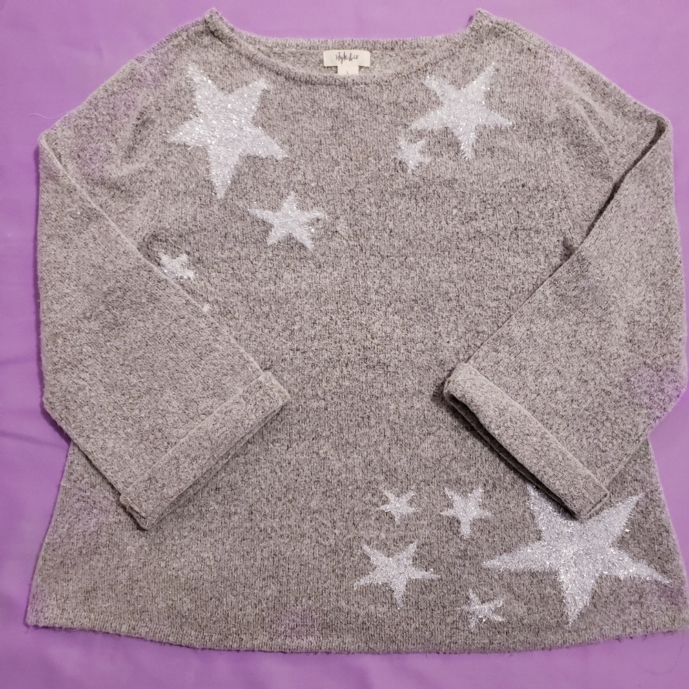 ⭐Super Soft and Cozy Glitter Star Sweater ⭐